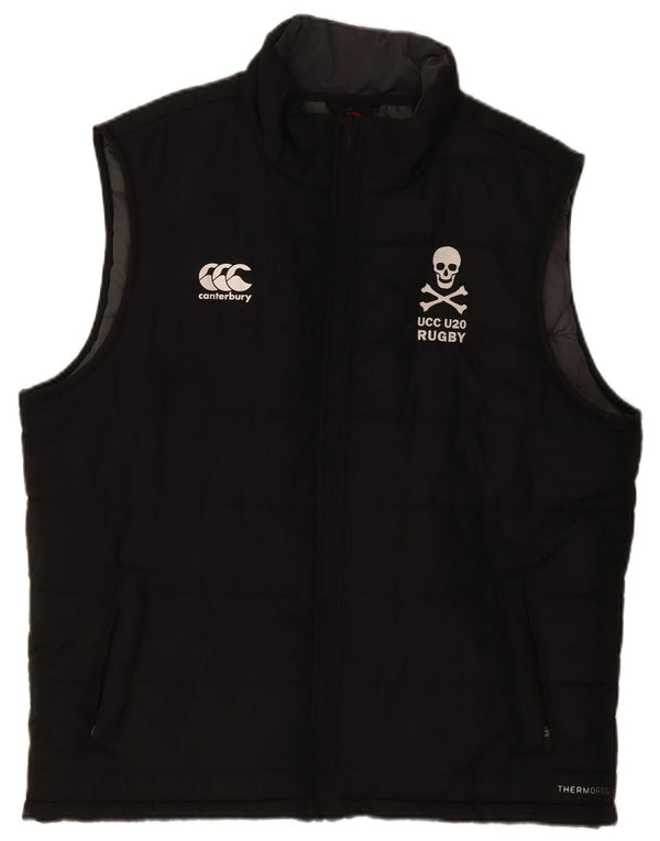 Colete acolchoado masculino Canterbury UK 44 2XL poliéster preto