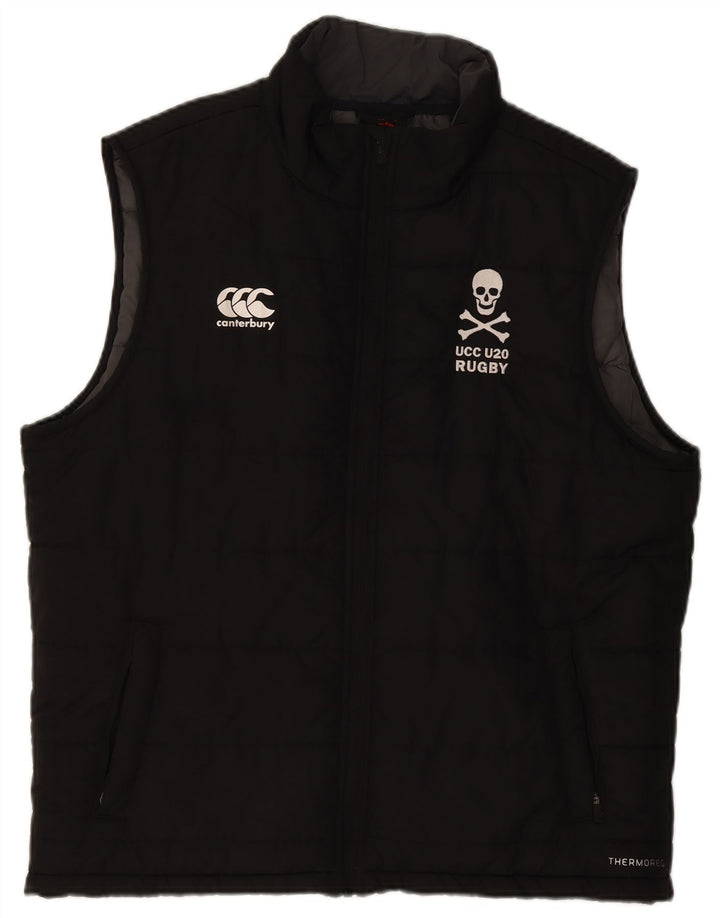 Colete acolchoado masculino Canterbury UK 44 2XL poliéster preto