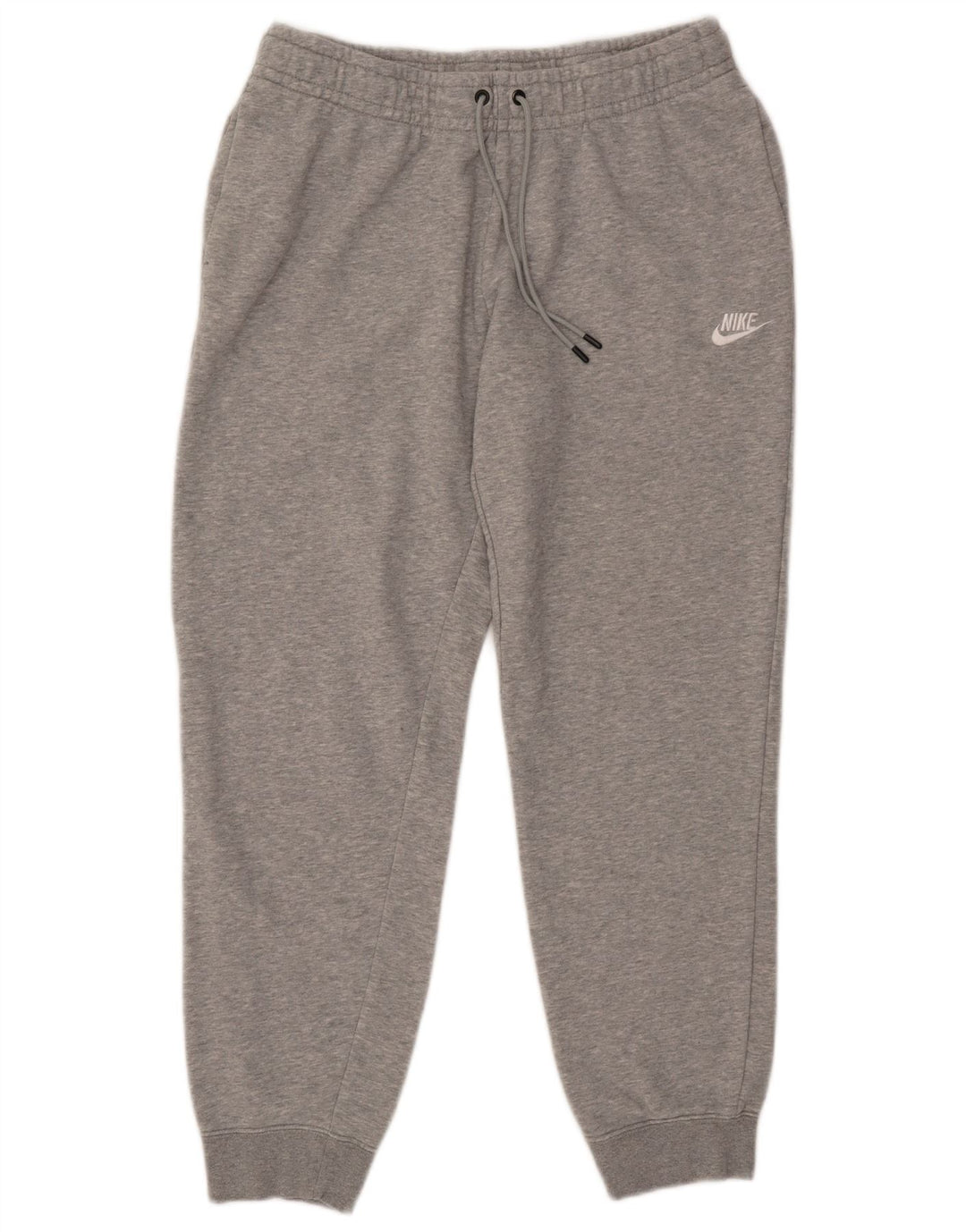 Calça de treino feminina Nike Joggers UK 14 cinza médio manchado de algodão