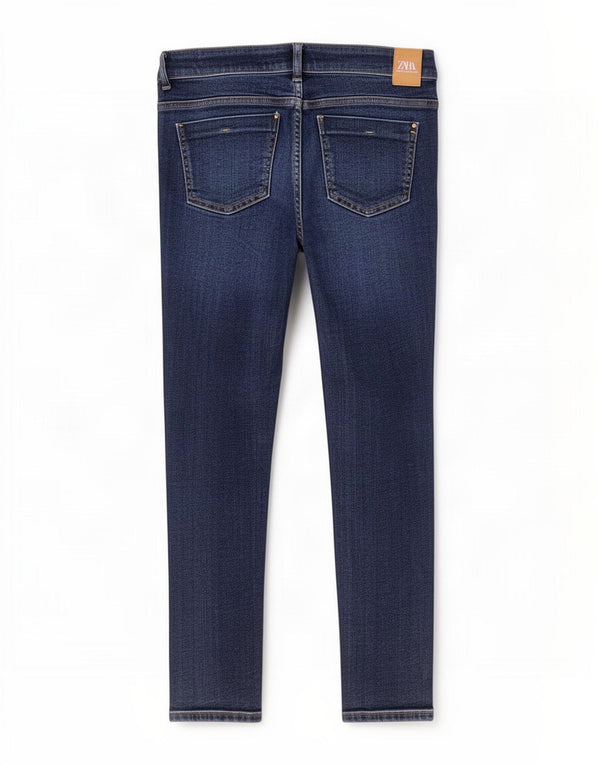 Zara Jeans Skinny Feminino EU 40 Médio W30 L28 Azul Marinho