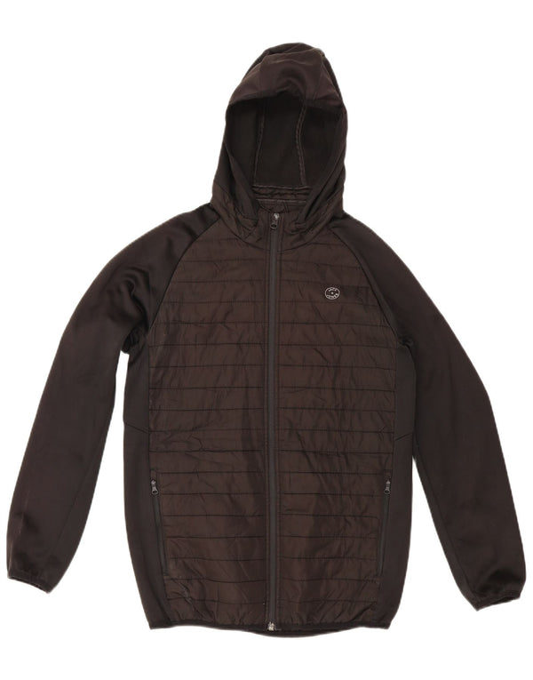 Jaqueta bomber com capuz para meninos Jack & Jones 13-14 anos preta