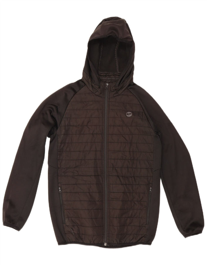 Jaqueta bomber com capuz para meninos Jack & Jones 13-14 anos preta