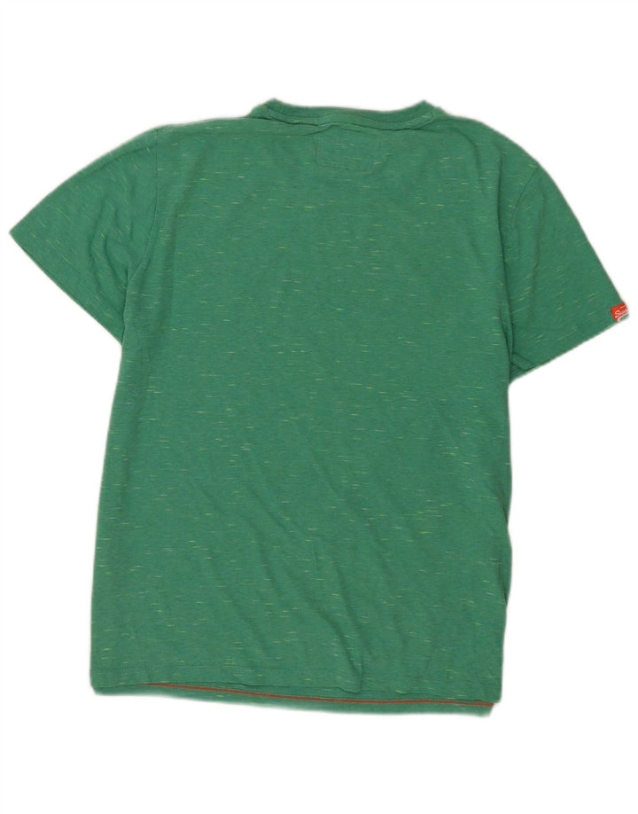 Camiseta masculina Superdry Top XL verde manchado
