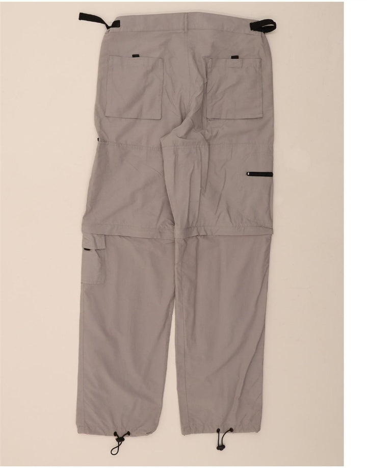 VINTAGE Mens Straight Cargo Trousers IT 52 XL W38 L32 Grey Cotton Vintage Vintage and Second-Hand Vintage from Messina Hembry 
