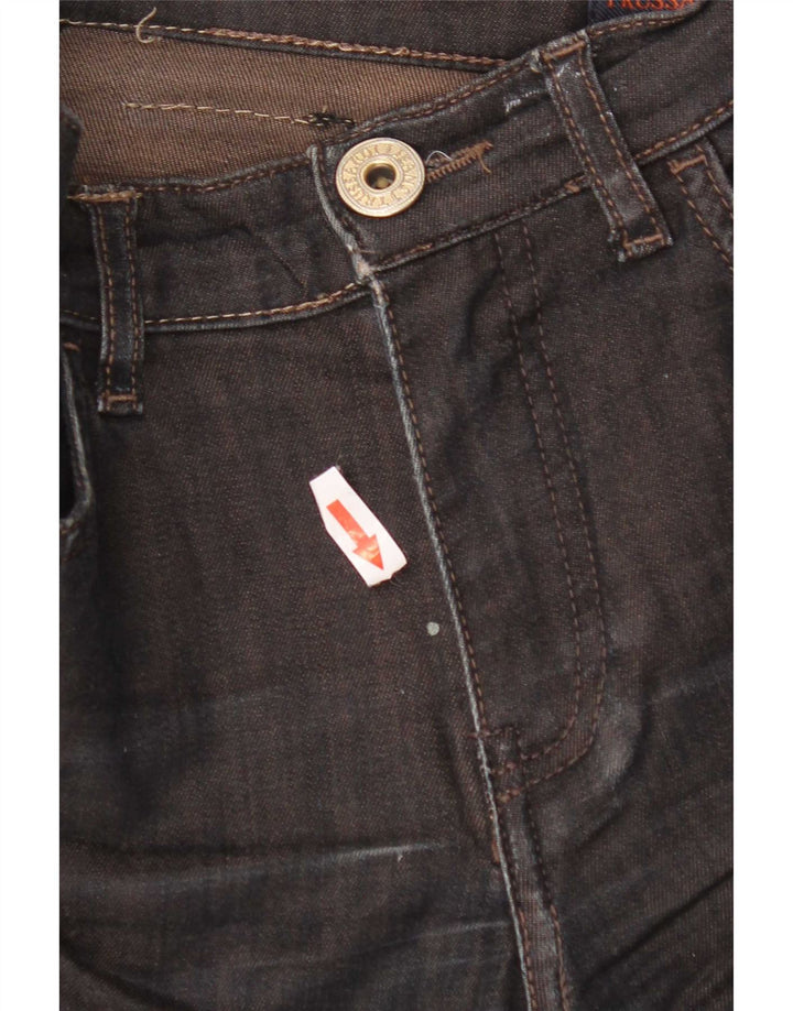 Jeans retos femininos Trussardi W28 L28 preto