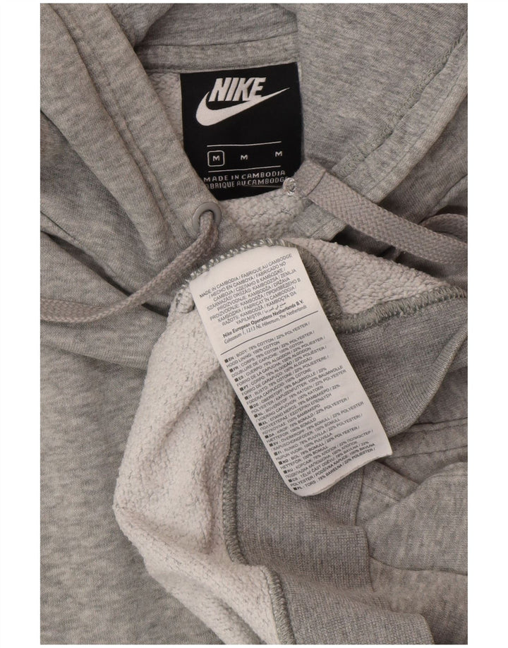 Nike Mens Hoodie Jumper Médio Algodão Cinza