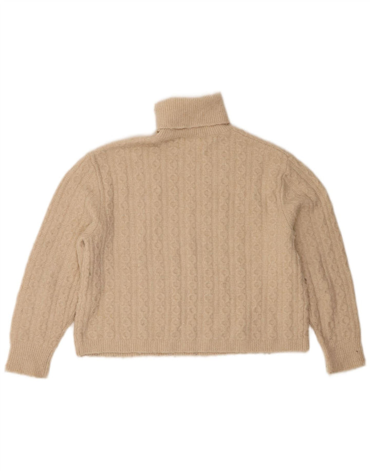 Suéter Zara Girls com gola redonda 11-12 anos poliéster bege