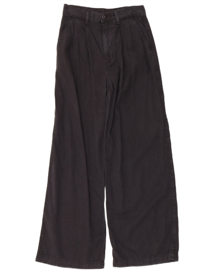 Jeans feminino Levi's de perna larga W25 L28 preto Lyocell