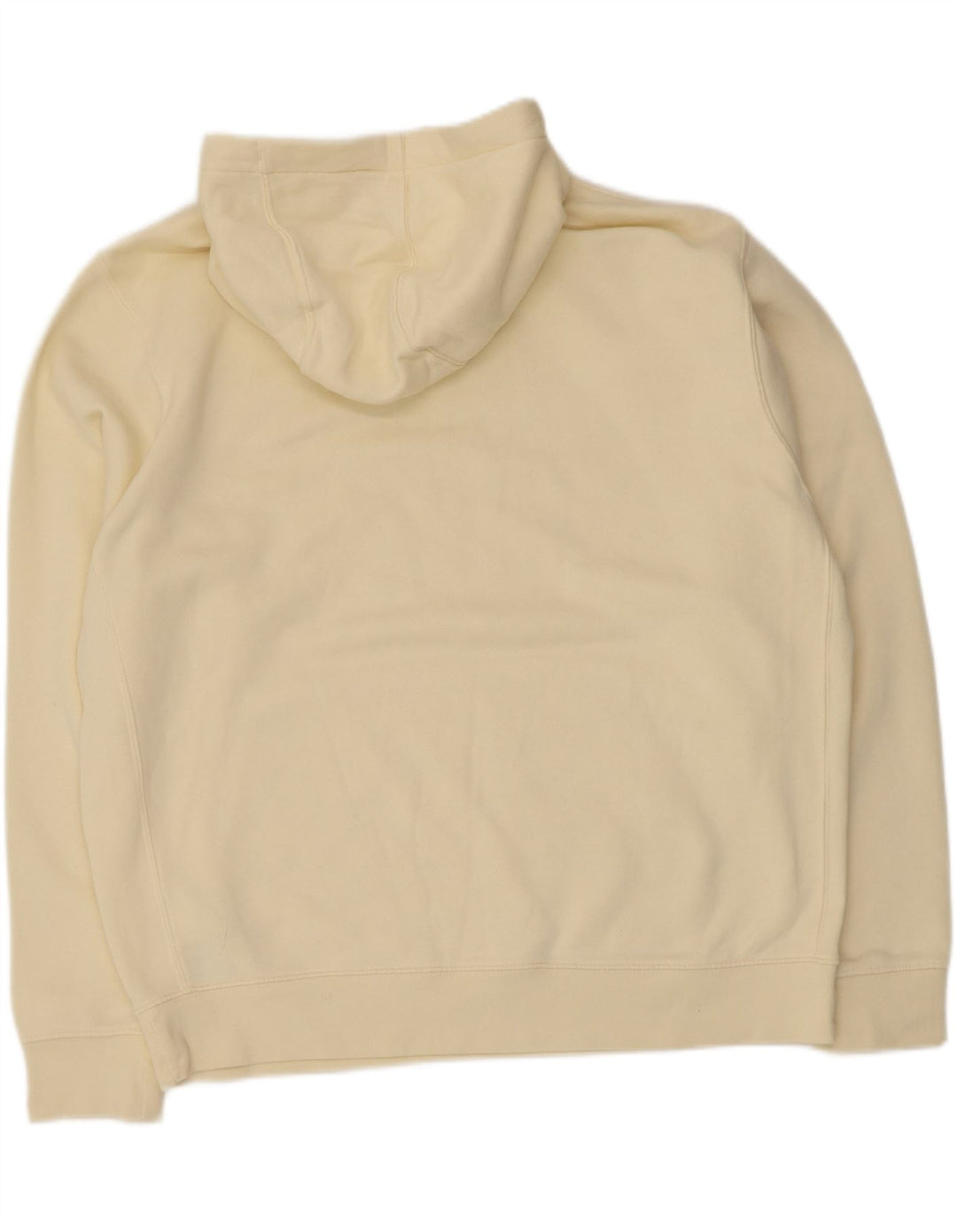 Nike Mens Hoodie Jumper Grande Algodão Amarelo