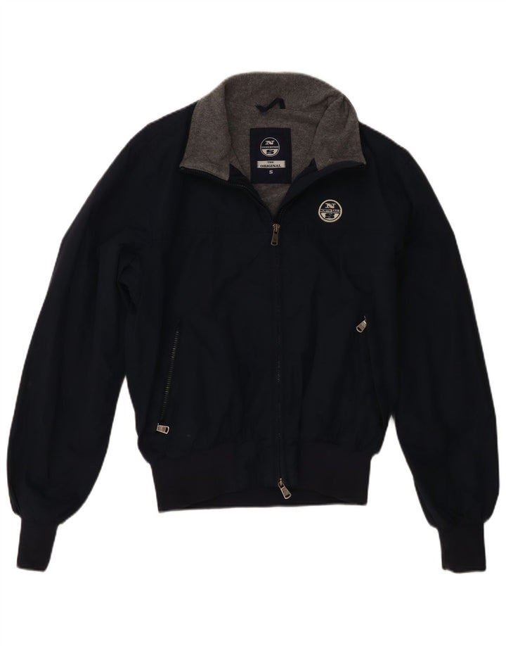 Jaqueta bomber masculina North Sails UK 36 pequena azul marinho poliamida