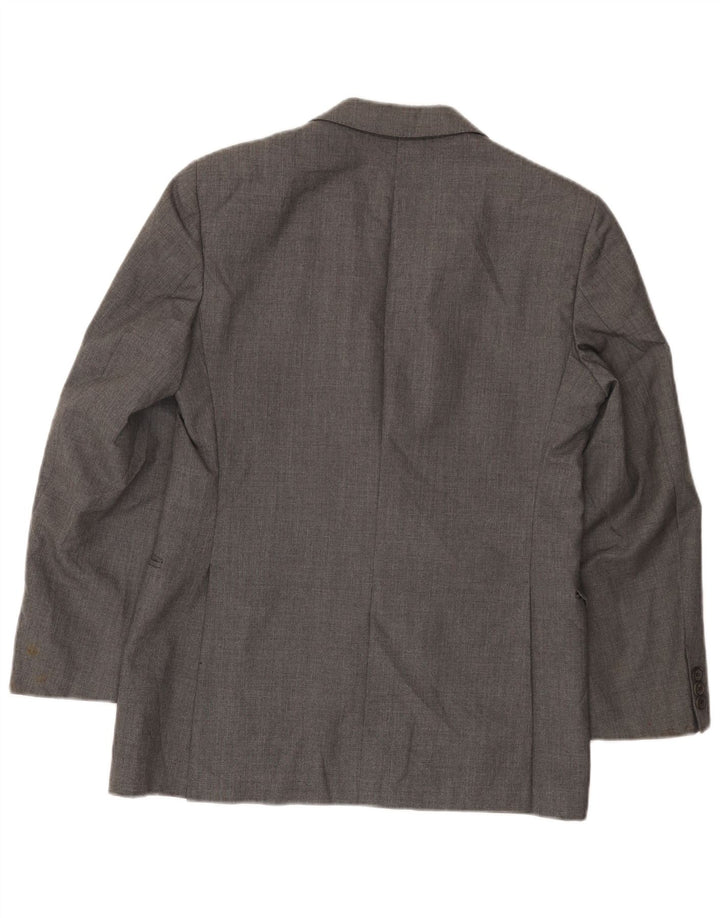 Jaqueta Blazer Masculina Aquascutum com 2 Botões UK 36 Pequena Cinza