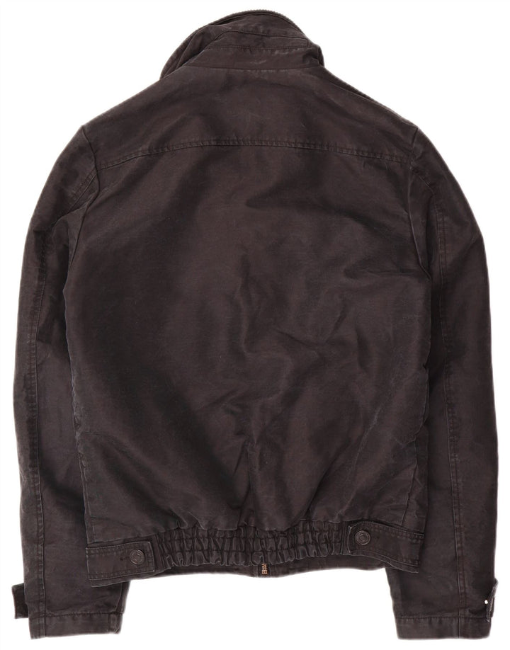 Jaqueta Calvin Klein Jeans masculina cáqui utilitária Reino Unido 36 pequeno algodão preto