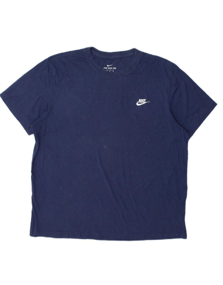 Camiseta masculina NIKE Top XL azul marinho algodão