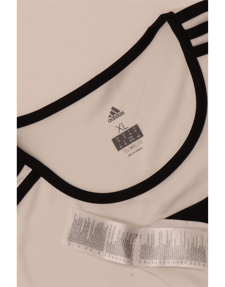 Camiseta Adidas Masculina Climalite Top XL Branco Poliéster
