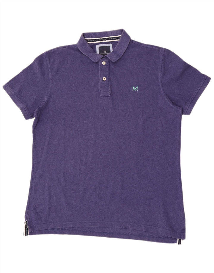 Camisa polo masculina Crew Clothing XL azul marinho