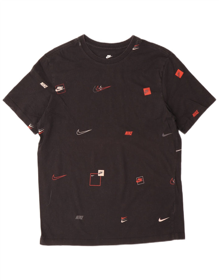 Camiseta gráfica masculina NIKE Top médio preto