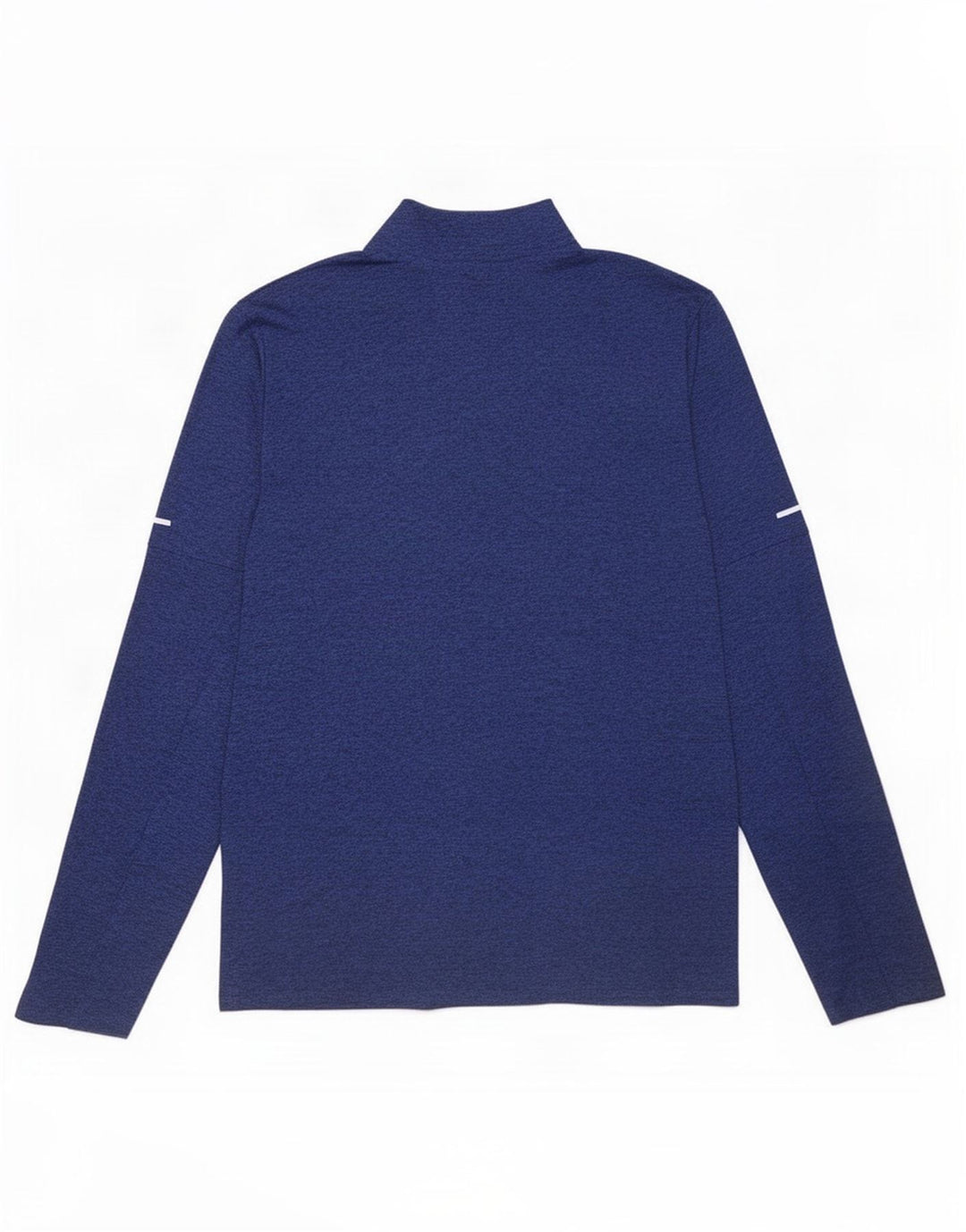 Nike Mens Dri Fit Zip Neck Pullover Treino Top Pequeno Azul Manchado