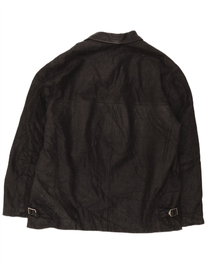 Jaqueta de couro masculina SAVE THE FOREST IT 54 2XL Couro Preto