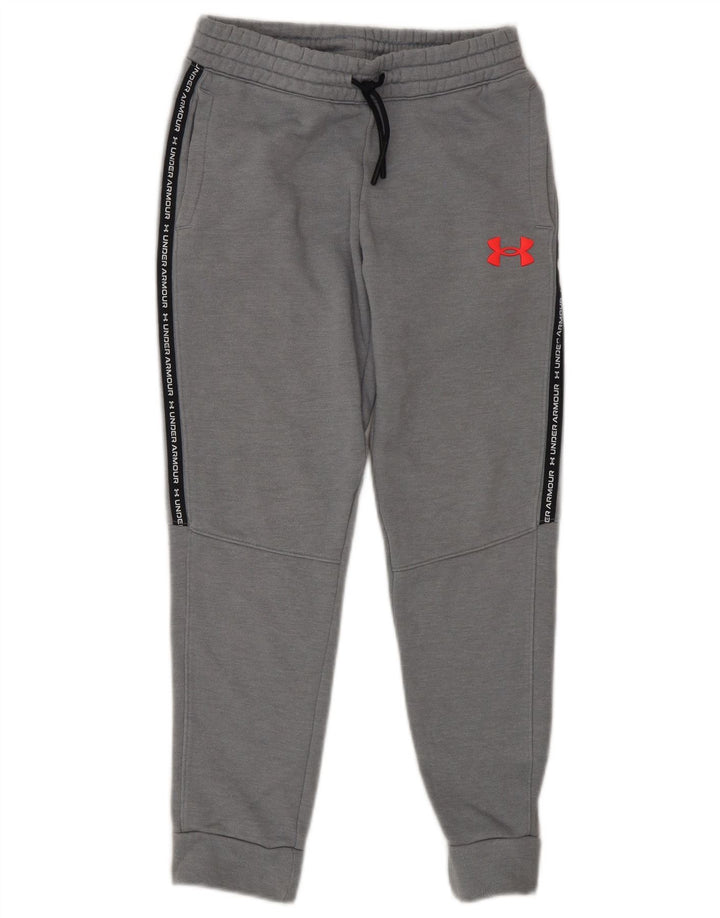 UNDER ARMOUR Meninas Calças de treino gráfico joggers 7-8 anos pequeno cinza