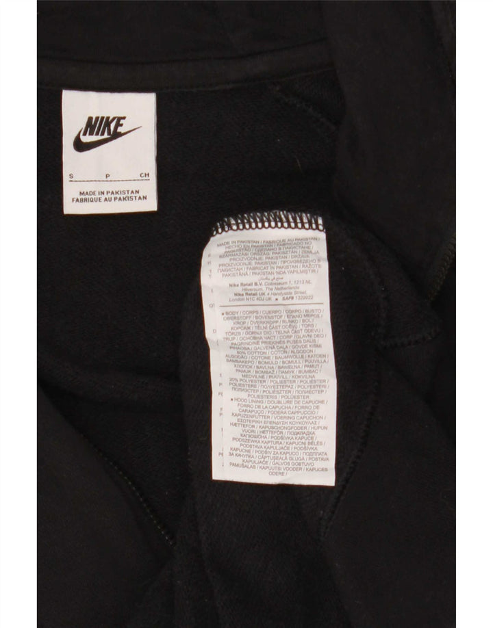 Suéter Nike Masculino Zip com Capuz Pequeno Algodão Preto