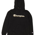 Jumper feminino com capuz gráfico Champion UK 14 poliéster preto médio