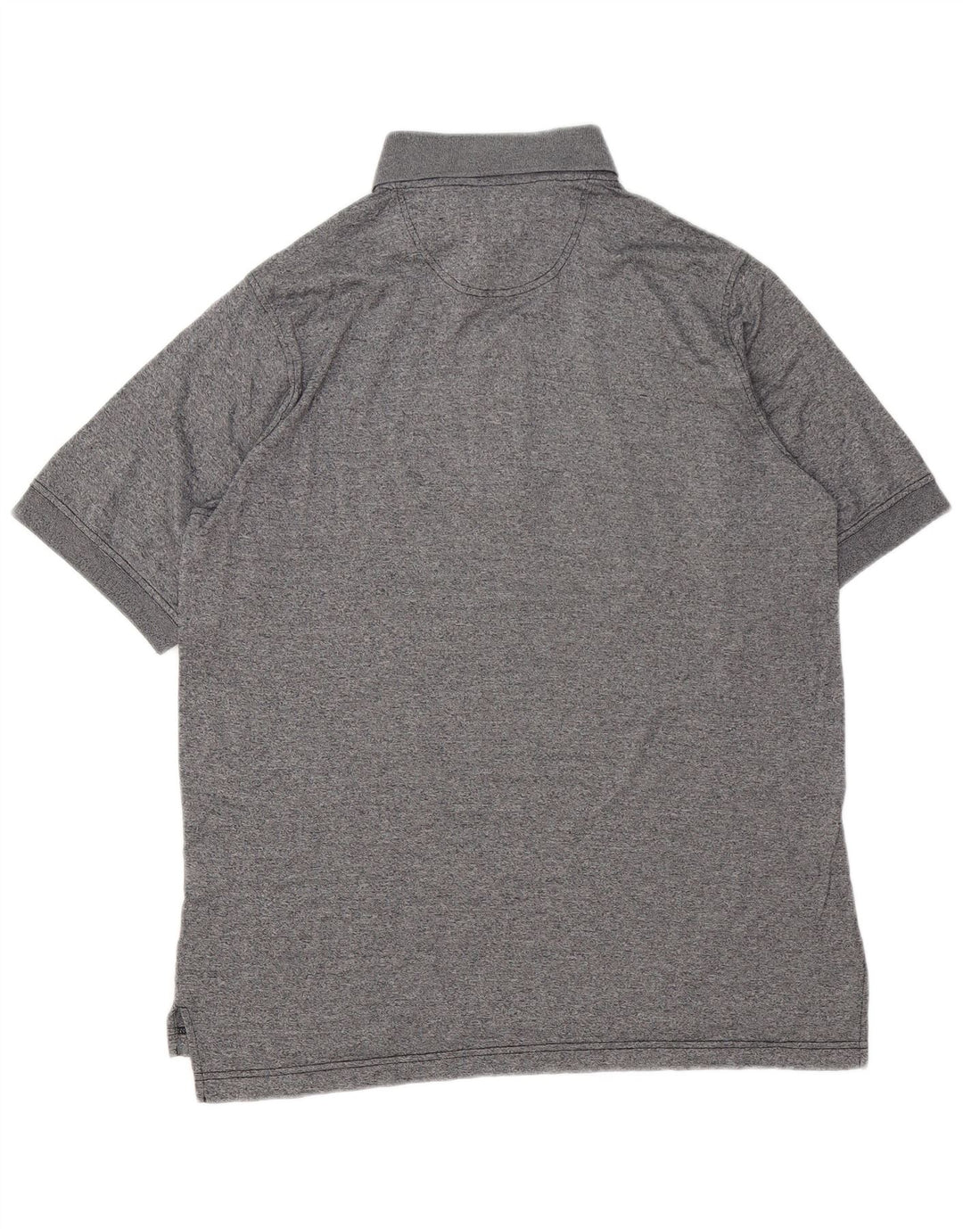 Camisa polo masculina Ellesse pequena algodão manchado cinza