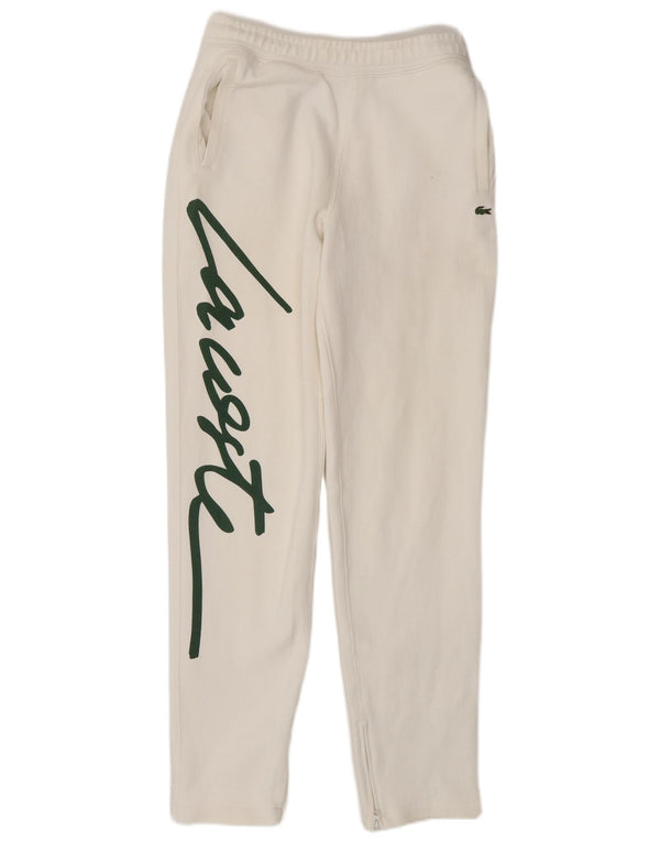 Calça Lacoste Mens Graphic Tracksuit XS Algodão Branco