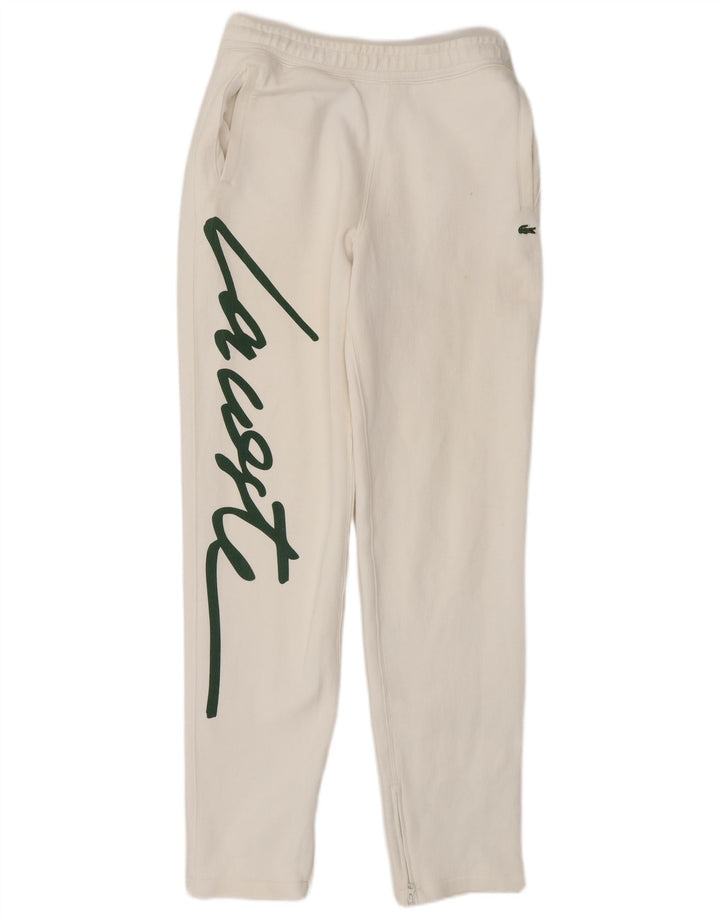 Calça Lacoste Mens Graphic Tracksuit XS Algodão Branco