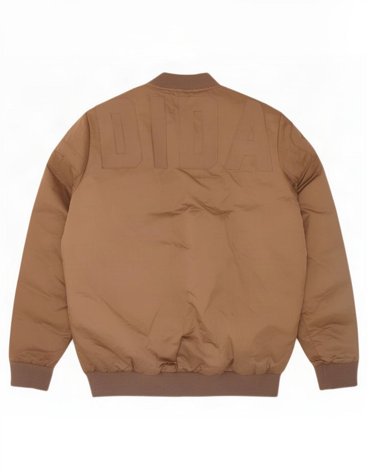 Jaqueta Adidas Feminina Graphic Oversized Acolchoada UK 10 Pequena Marrom Poliéster
