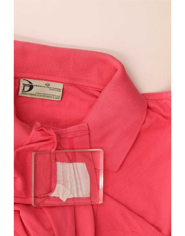 Camisa pólo masculina Sergio Tacchini grande rosa