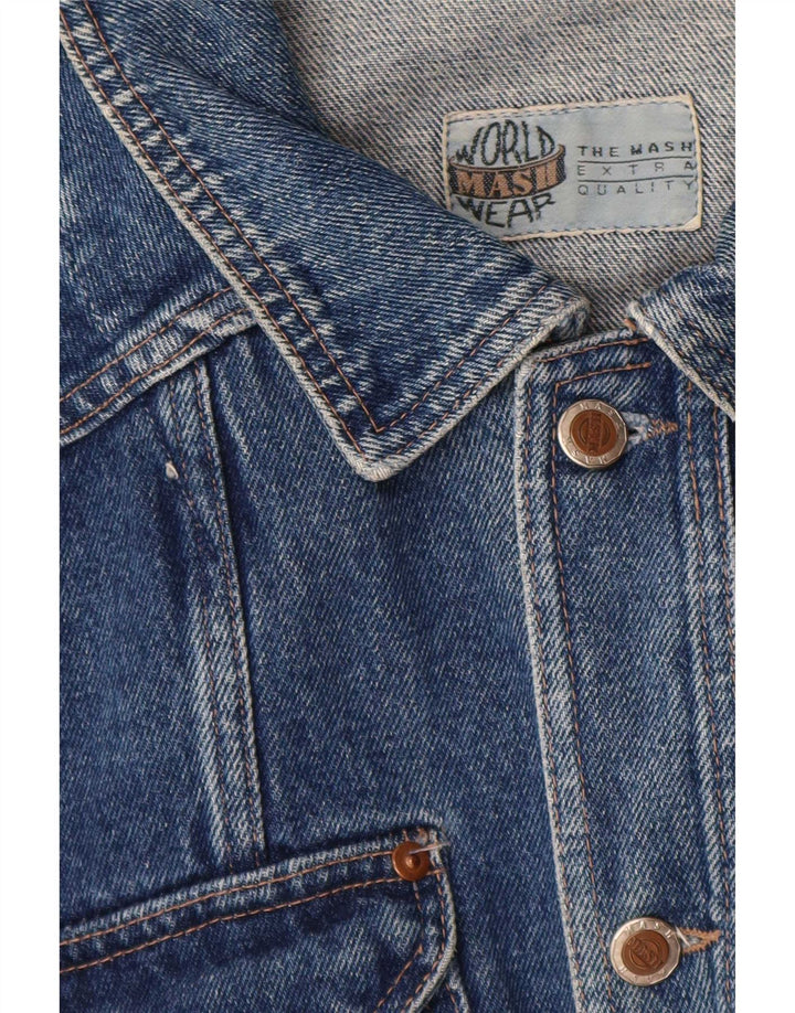 Jaqueta jeans masculina Mash UK 42 XL algodão azul
