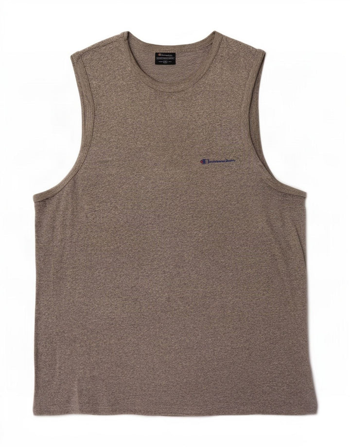 Colete masculino Champion XL cinza manchado
