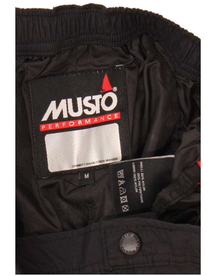 Musto Mens Gráfico Casual Shorts Médio W32 Preto Nylon
