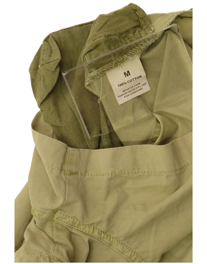 Shorts jardineira feminino VINTAGE médio W34 algodão verde