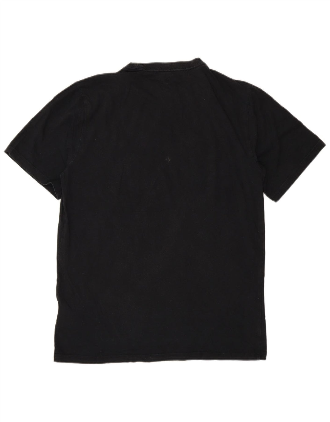 Converse Mens Graphic T-Shirt Top Pequeno Algodão Preto