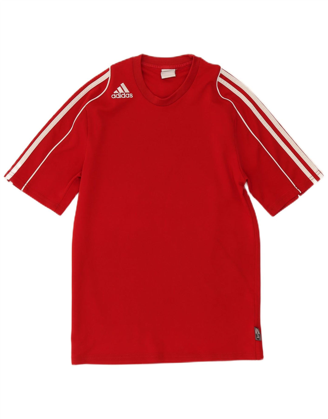 Adidas Mens Climalite Camiseta Top Pequeno Poliéster Vermelho