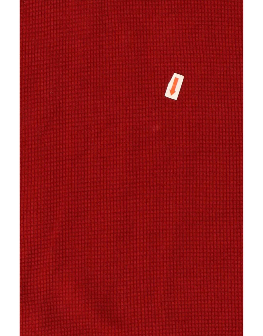 Eddie Bauer Top masculino de manga comprida de algodão vermelho médio