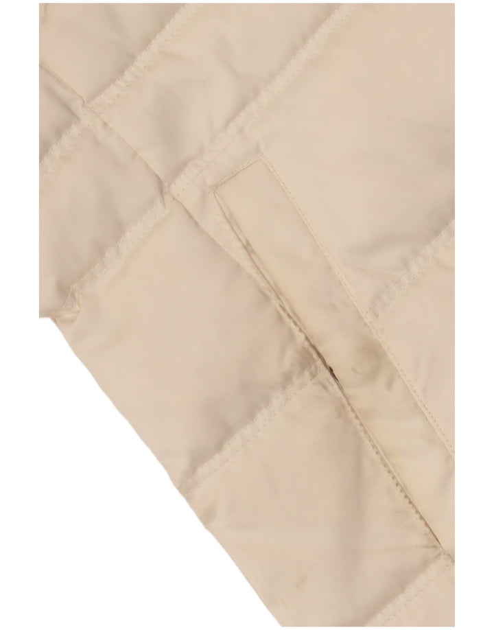 CALVIN KLEIN JEANS Jaqueta feminina oversized acolchoada UK 10 pequena off white