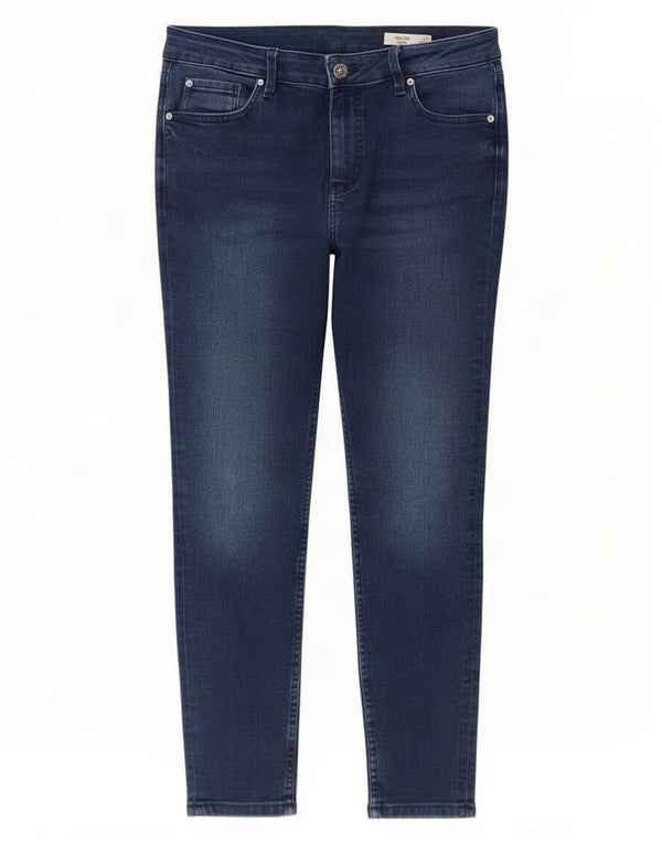 Marks & Spencer Feminino The Ivy Skinny Jeans Reino Unido 14 Grande W32 L26 Azul Algodão