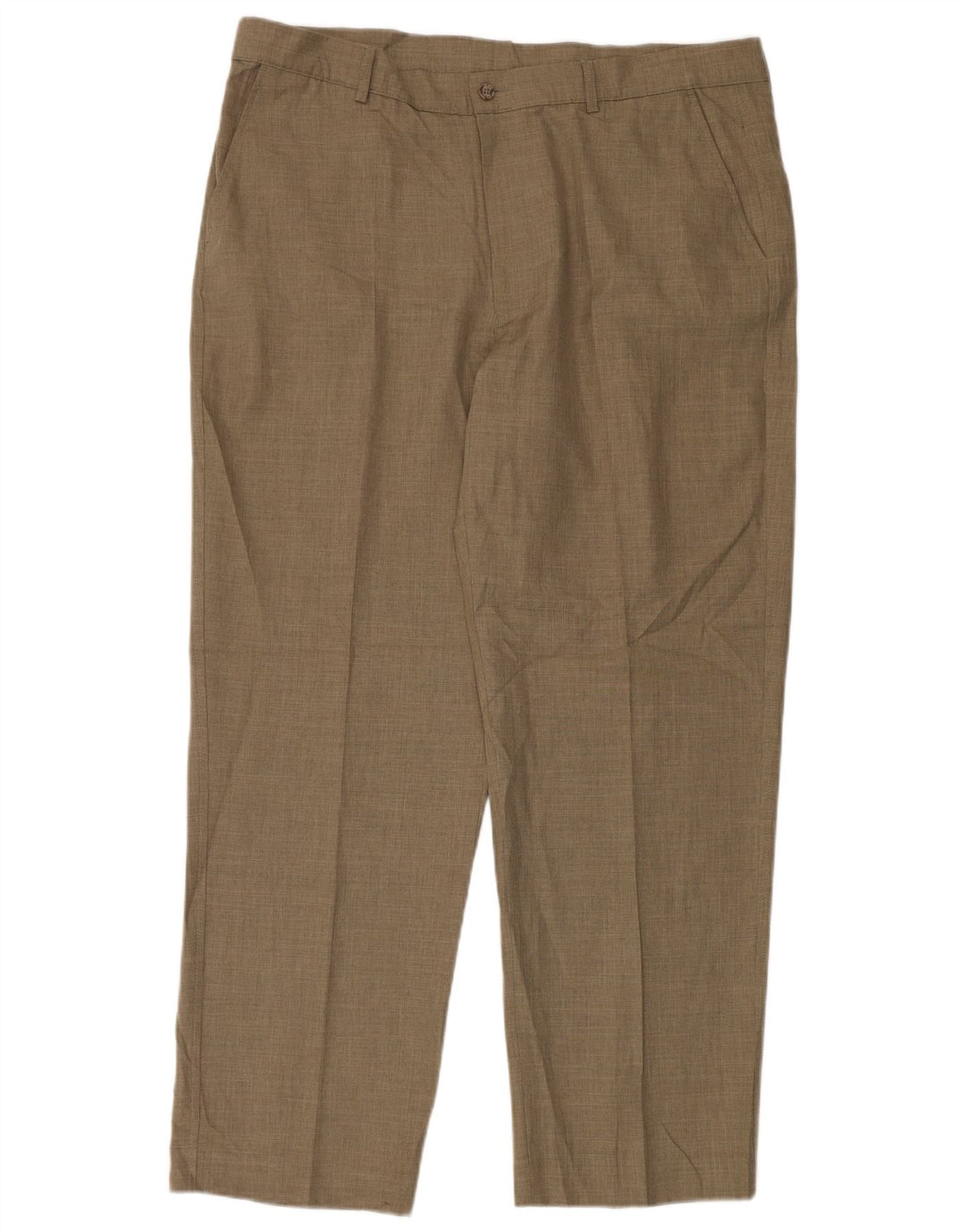 Calça casual cônica masculina Farah W40 L31 poliéster marrom