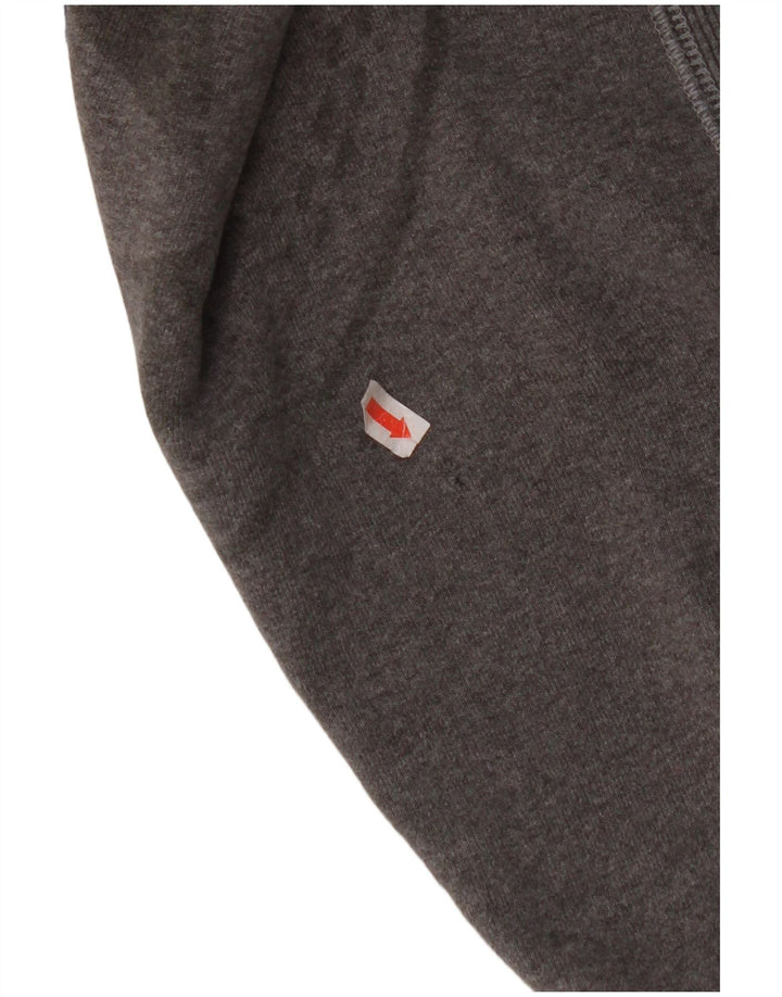 CONVERSE Mens Chuck Taylor Graphic Hoodie Jumper Medium Grey Cotton