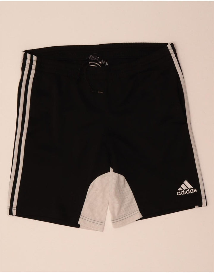 Shorts esportivos masculinos ADIDAS grande poliéster colorblock preto