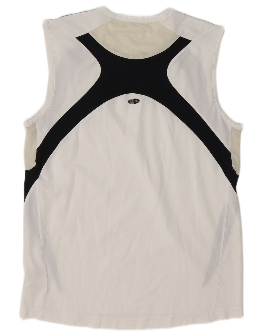 Adidas Mens Clima 365 Vest Top Médio Branco Colourblock Poliéster