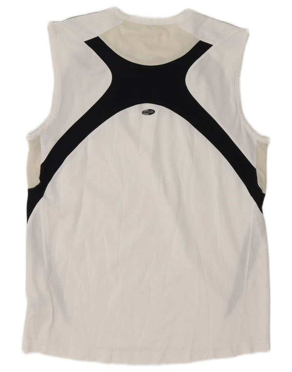 Adidas Mens Clima 365 Vest Top Médio Branco Colourblock Poliéster