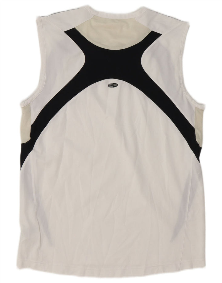 Adidas Mens Clima 365 Vest Top Médio Branco Colourblock Poliéster