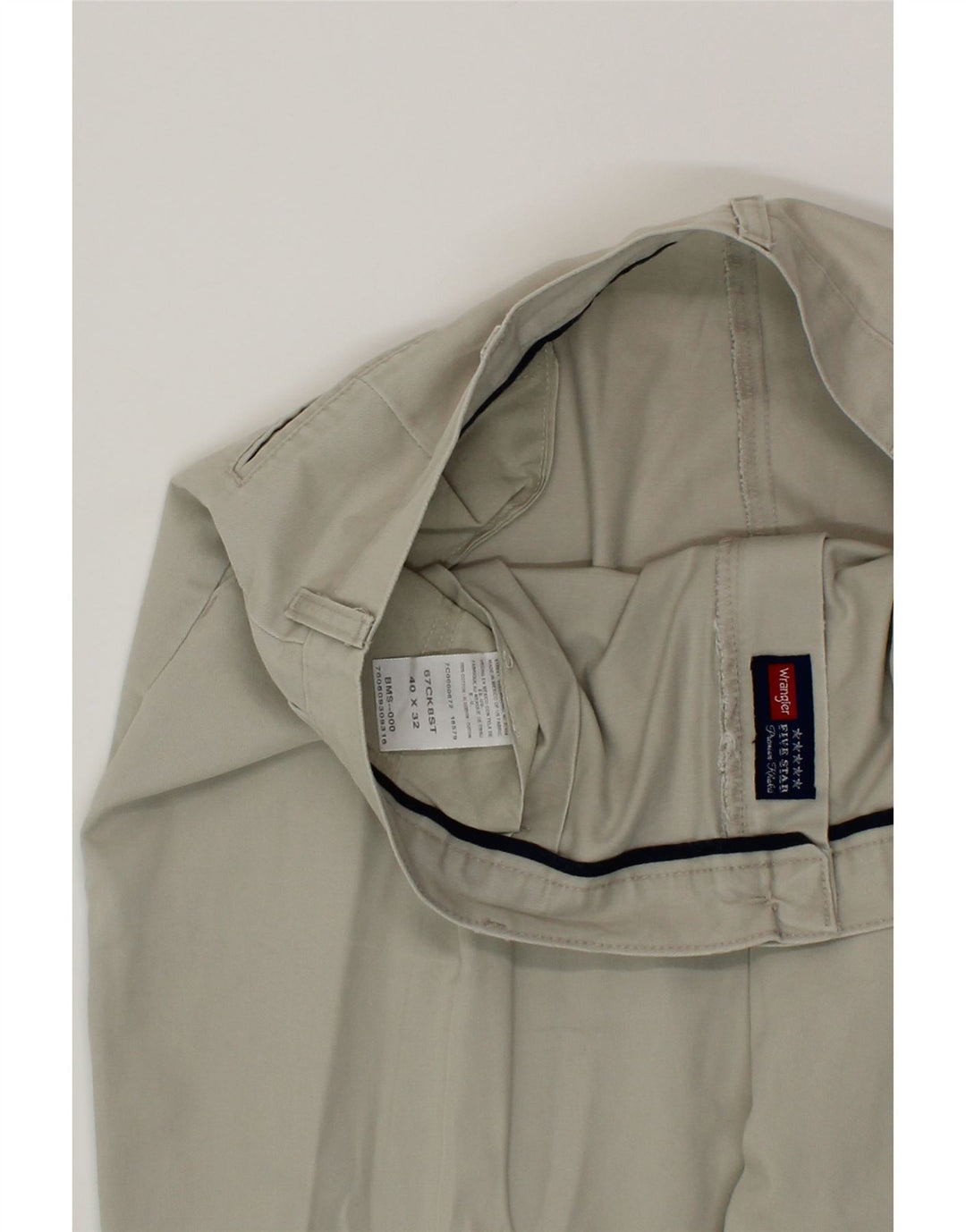 WRANGLER Mens Pegged Chino Trousers W40 L30 Grey Cotton Vintage Wrangler and Second-Hand Wrangler from Messina Hembry 