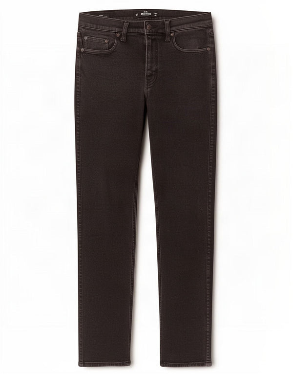 Hollister Mens Jeans Skinny W33 L32 Algodão Preto