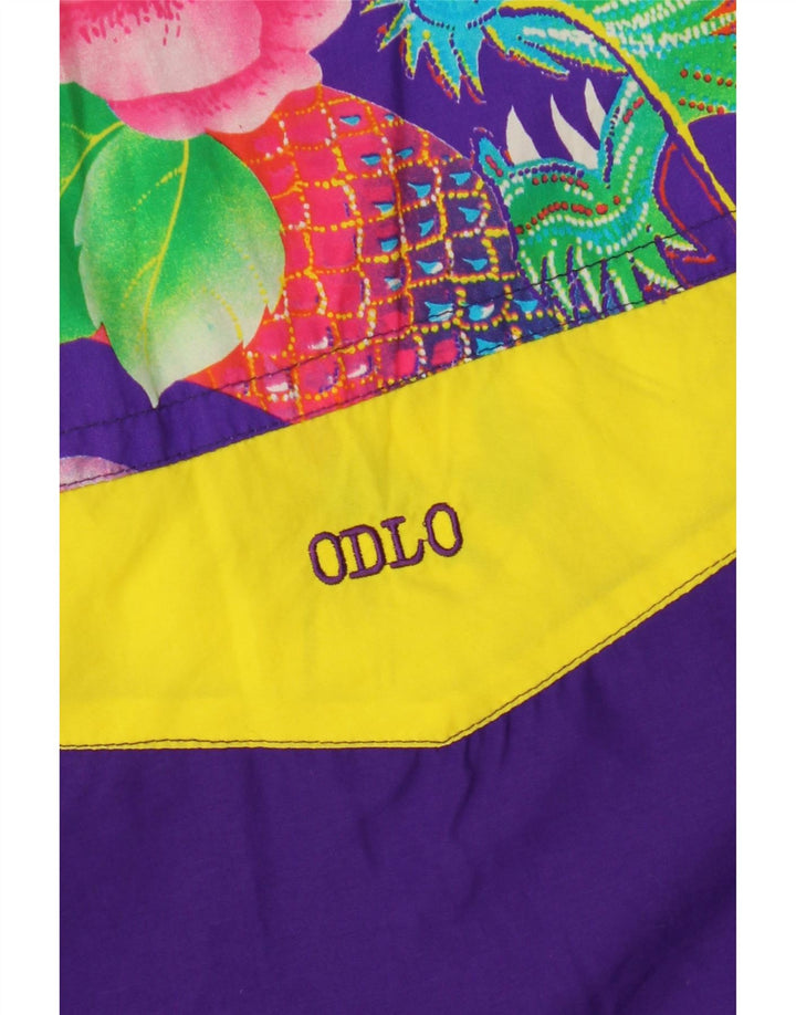 Jaqueta Anorak Oversized Feminina ODLO EU 36 Pequeno Roxo Floral Poliéster