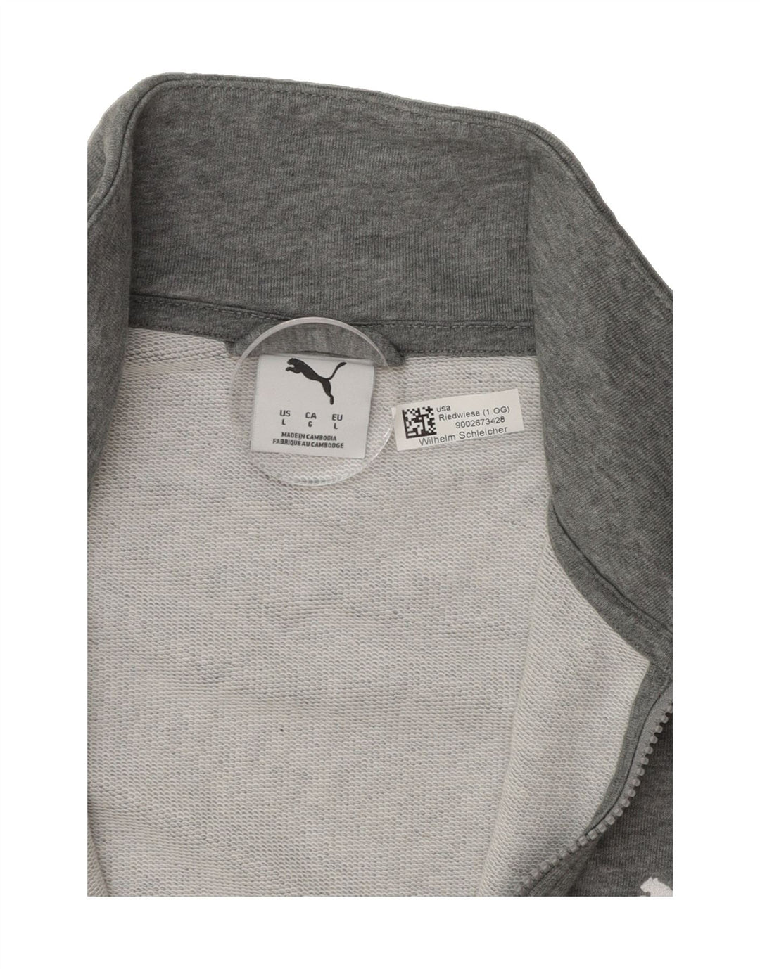 PUMA Mens Tracksuit Top Jacket Large Grey Vintage Puma and Second-Hand Puma from Messina Hembry 