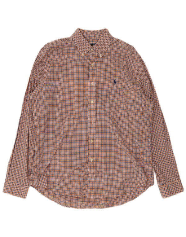 Polo Ralph Lauren Mens Shirt Large Multicoloured Gingham Cotton